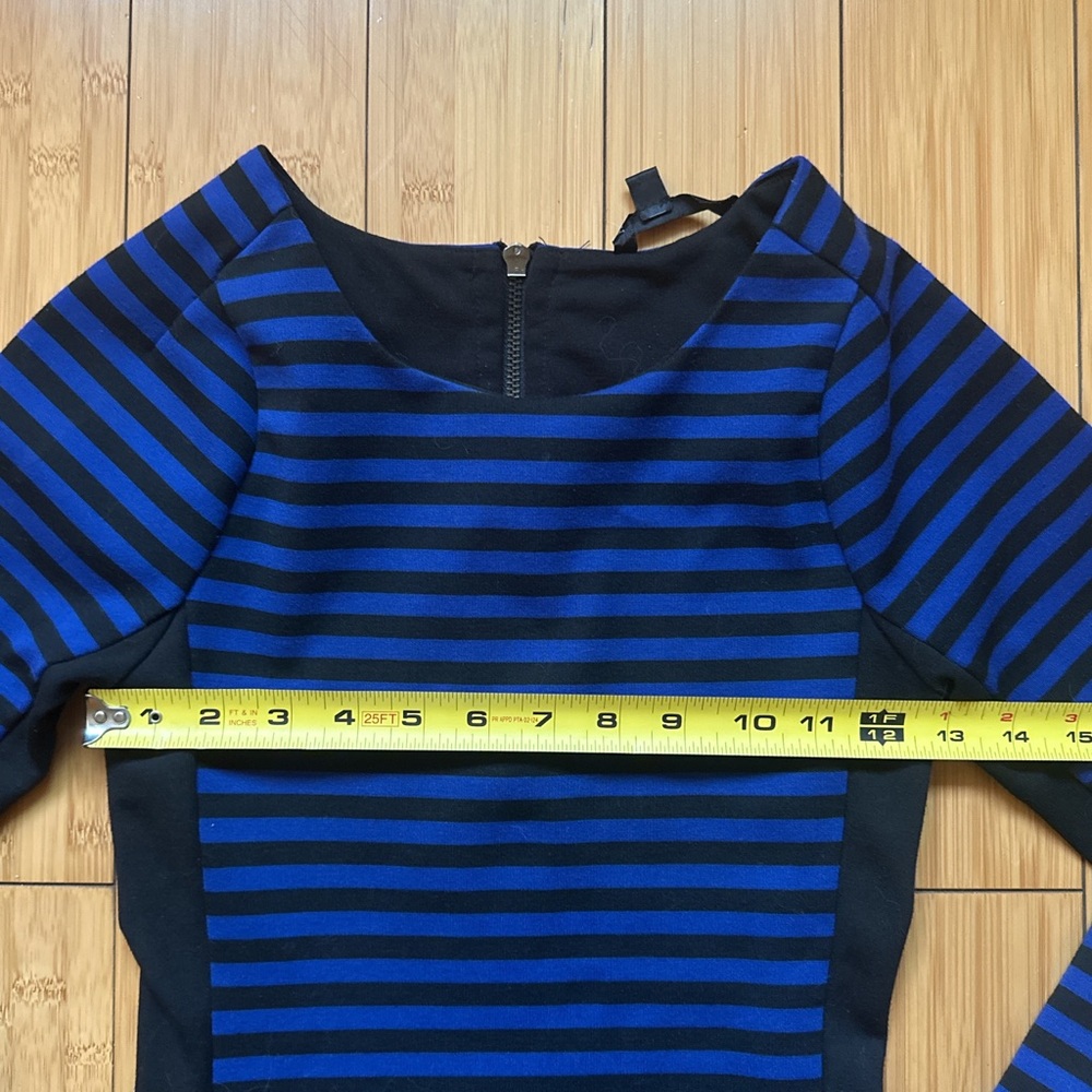 Felicity & Coco Black & Royal Blue Stripe Bodycon… - image 4